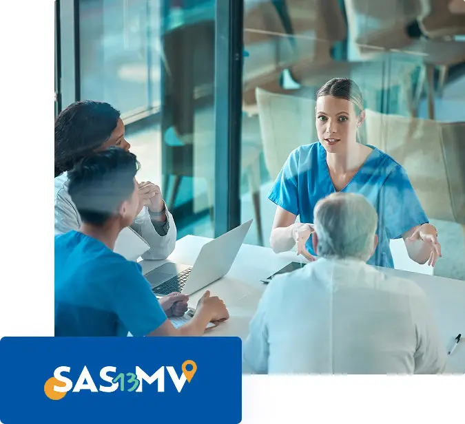 Devanture du SAS Médecine de Ville 13 — Le bon soin au bon moment